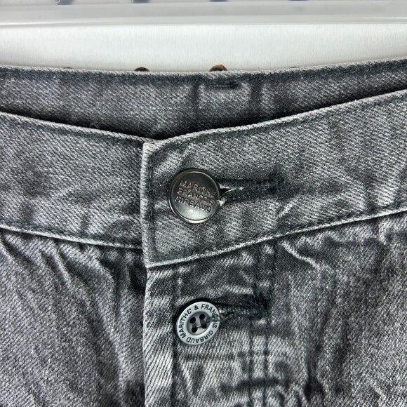 Marithe Francois Girbaud Black Baggy Shorts 38 Hip Hop 90s Wide Leg Gothic Skate - Picture 5 of 7